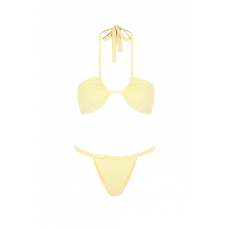 Bikini Bandeau Color Amarillo Halty Robin Collection Robin Collection