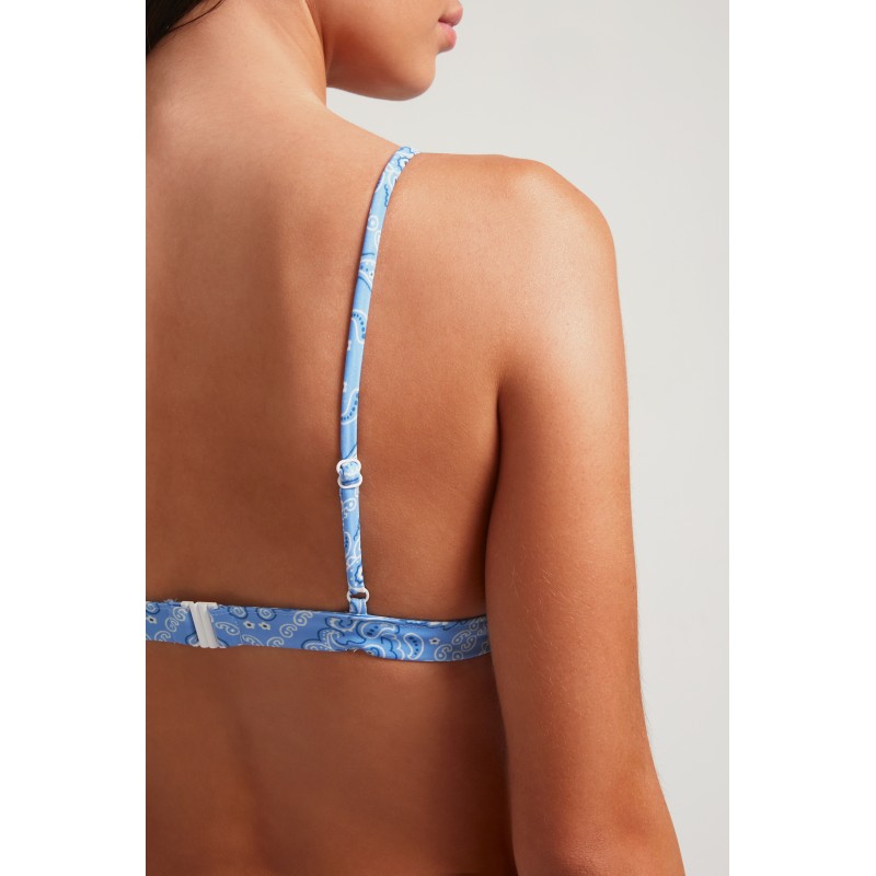 Bikini Sporty Bandana Azzurra Color Azul Robin Collection Robin