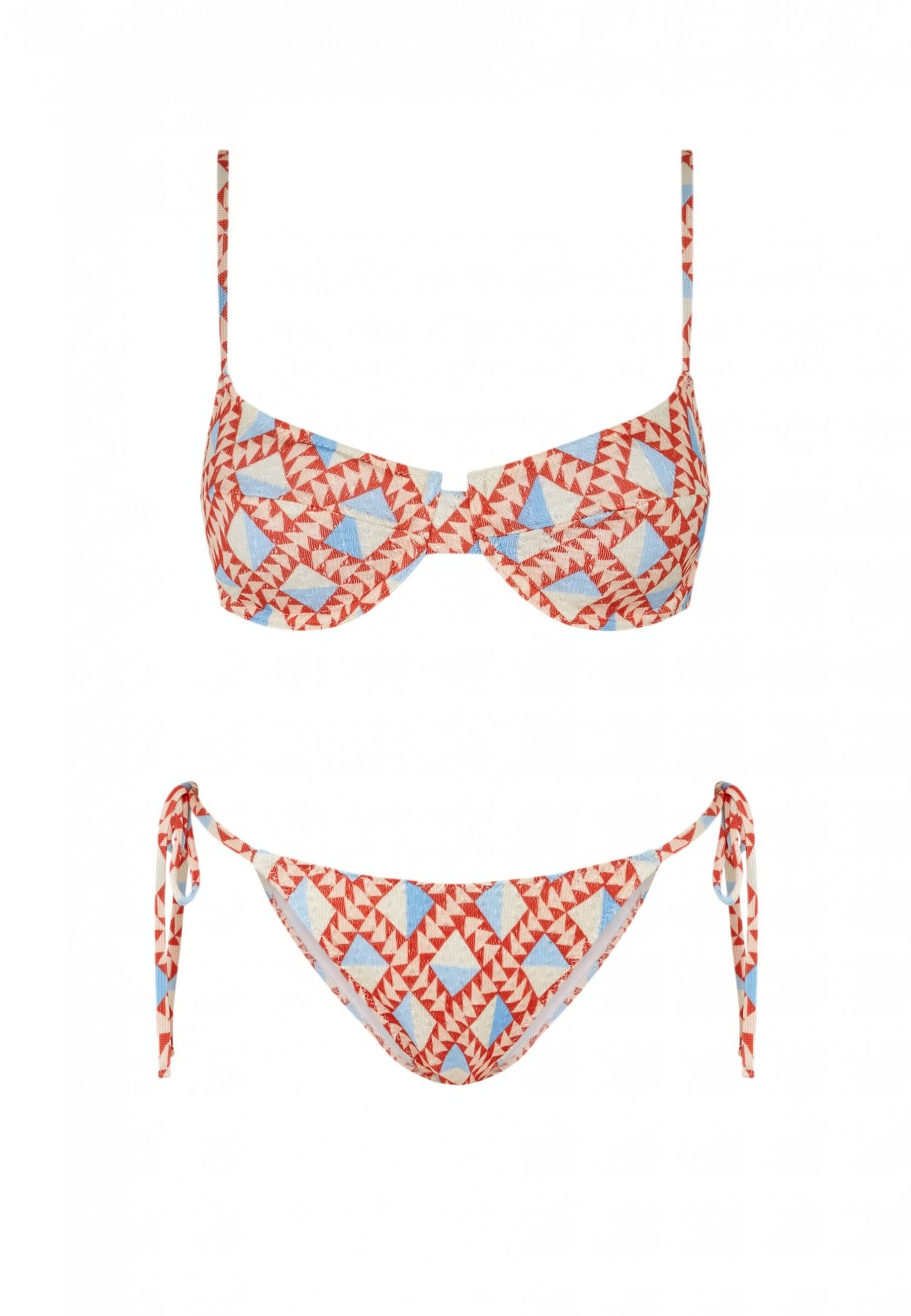 Bikini Balconette Mohawk Tie Rojo Robin Collection Robin Collection