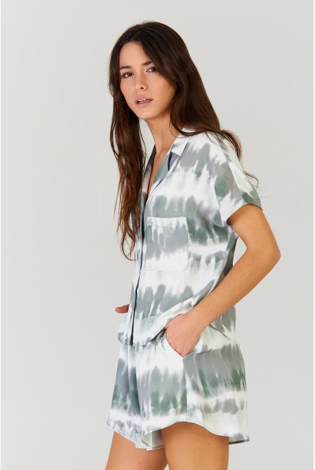 Camisa Tie Dye Khaki Camisa Tie Dye Khaki