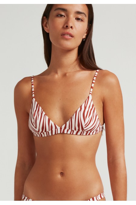 Haut de Bikini Sporty Zebra