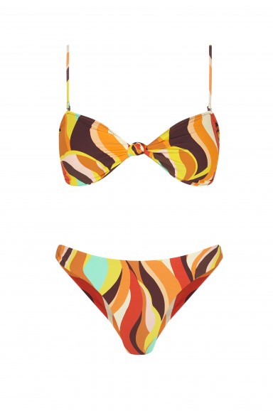 Bikini Bandeau Fuego Brasileña | Robin Collection