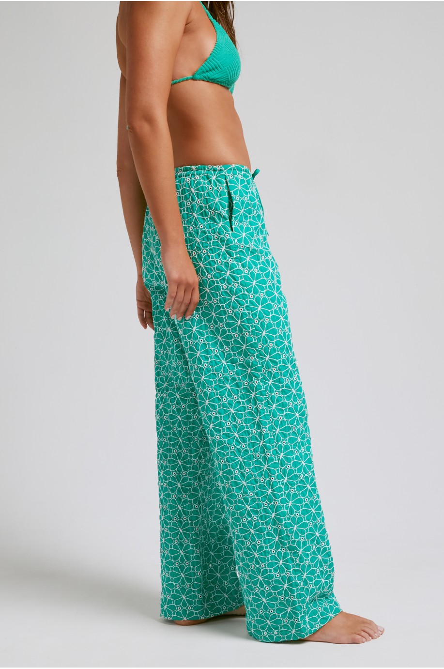 Green Tie Pants | Robin Collection