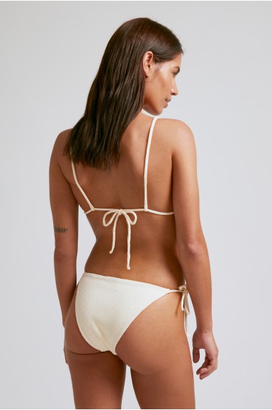 Maillot de bain 2 pièces Triangle Ecru | Robin Collection