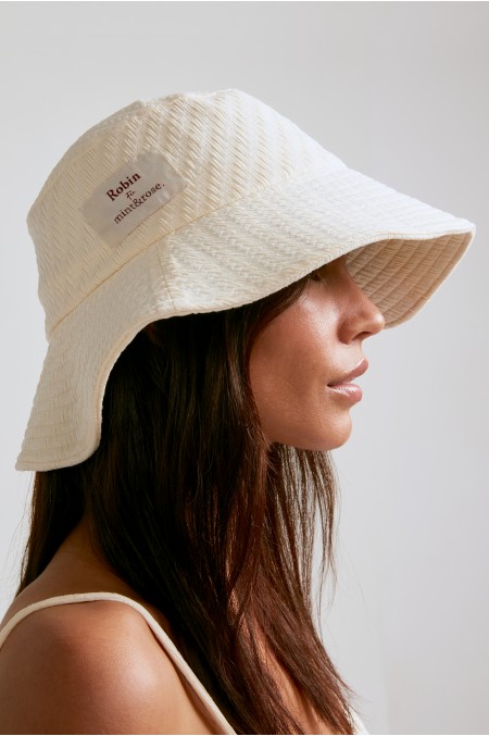 Ecru Bucket Hat | Robin Collection