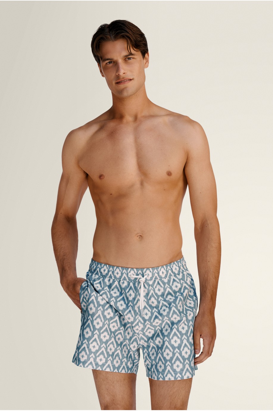 Blue Ikat Swim Short | Robin Collection