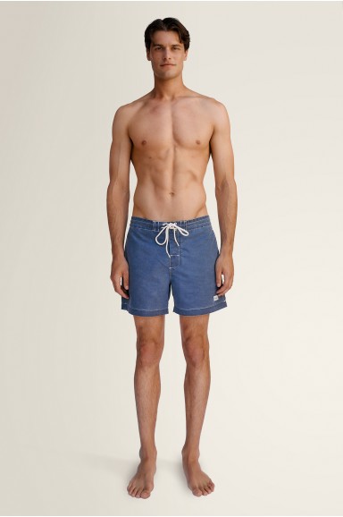 SteelBlue Swim Short|Robin Collection