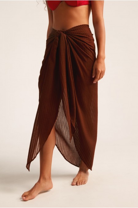 Chocolate Pareo Skirt